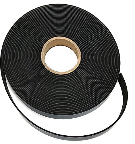 EPDM Mousse noire Longueur : 10 m sur rouleau Adhésif d'un côté (9 mm x 2 mm)