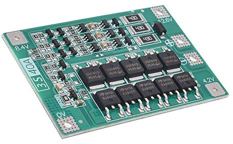 ZkeeShop 3S 40A 12.6V BMS Li-ion Lithium Battery Protection Board 18650 Charger Protection Board with Balance Features 18650 Schutzplatine (1 PCS)