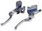 KIMIS Coppia di 22mm CNC Moto Pompa Freno Idraulico Leva Cilindro Maestro Frizione Regolabile(Colore Titanio)