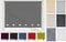 Funky Gadgets Roller Blinds Square Eyelet Light Filtering Roller Blind Daylight Trimmable Blinds Child Safe Easy Fit Metal Tube Home Office Window Blinds-Charcoal Grey, W60 x L165cm