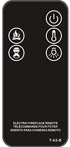 RCECAOSHAN Replacement for Twin Star ClassicFlame Classic Flame Dura Flame Fireplace Stove Heater Infrared Remote Control 28EF022GRA 28EF022SRA 33EF022GRA 33EF022SRA (T-A3-B)