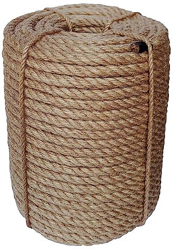 ILIKEEC Juteseil, 10 mm, 2 kg dick, für den Garten, Jute-Schnur für DIY-Kratzer, Gartenarbeit, Bündelung und Wandbehang, Basteln, dekorativ (braun)