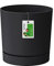 Prosperplast Blumentop DPOP240 Pot de Fleurs Rond, avec Soucoupe, 23,2 x Ø 24 cm, Anthracite, 8 l