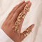 Bysonglezai Ringe Damen Ring Herren Schmuck Frauen Geschenk Coole Ringe Ringe Mit Ketten Gothic Schmuck Hohl Geschnitzte Ringkette Fingerring Paar Frau Set