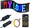 GOTUS Señal LED de desplazamiento,Muestra de color LED RGB flexible,Pantalla LED programable,Aplicación Bluetooth, Animaciones de diseño de bricolaje,Texto, Graffiti