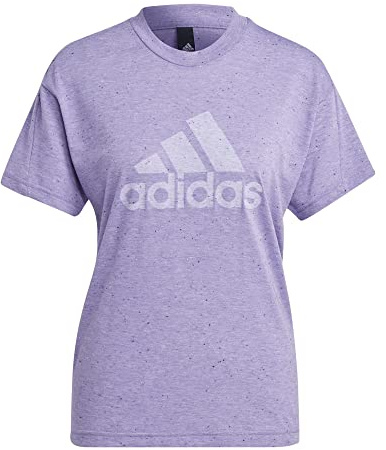 Adidas Mujer T-Shirt (Short Sleeve) W Winrs 3.0 tee, Violet Fusion Mel/White, IC0505, XS