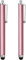 TRIXES 2PC Smart Phone Pen Stylus – Silicone Tip Pens for Touch Screen Devices - Compatible with Tablets, Mobile Phones, Laptops, iPad, iPhone, Samsung Galaxy Note/Tablet, Android, Kindle Fire (Pink)