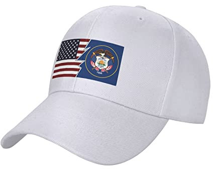 Sportkappe Ripped Style American Und Flagge Von Utah Baseball Cap Freizeit Sonnenschutzkappe Waschbar Trucker Baseballkappe Hat Für Erwachsene Sport Sommer