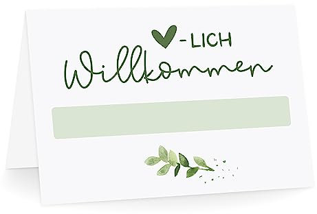 KuschelICH Tischkarten Herzlich Willkommen (25)