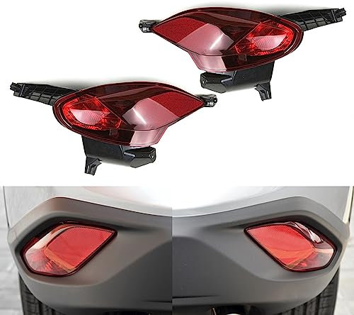 BAKUGO 2 Stück Auto Heckstoßstange Reflektor Licht Nebelschlussleuchte Bremslicht Rückleuchte Ohne Birne Für Mazda CX-4 2016 2017 2018 2019