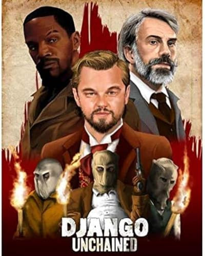 Poster Django Unchained Poster Filmplakat Kunst Wandbilder Poster Und Drucke Leinwand Malerei Home Decor 50X70Cm Kein Rahmen