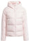 adidas Donna Essentials 3-Stripes Mid Down Hooded Jacket, Sandy Pink, XXS