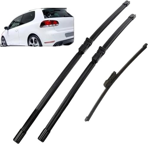 Scheibenwischerblätter für VW GOLF 6 Schrägheck 2009–2012 24+19+11, Auto Scheibenwischer Vorne Und Hinten Wischerblätter Ersatzwischblätter Zubehör