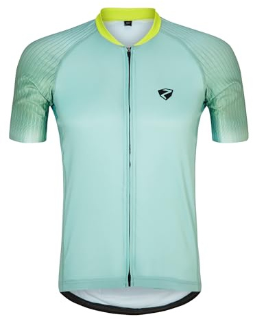 Ziener Herren NELOS Fahrradtrikot/Radtrikot - Mountainbike|Rennrad - atmungsaktiv,schnelltrocknend,elastisch,Kurzarm, Light Mint, 58