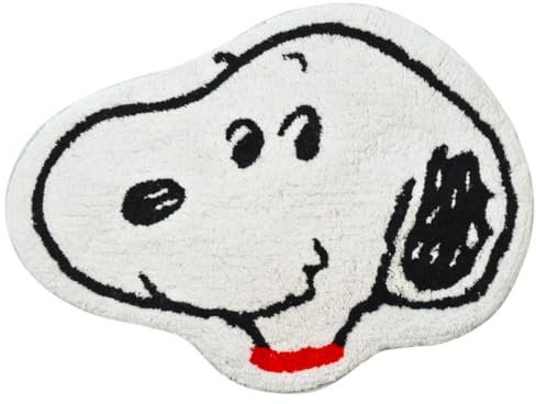 Franco Collectibles Peanuts Snoopy Badezimmerteppich, 100% Baumwolle, rutschfest, offizielles Lizenzprodukt