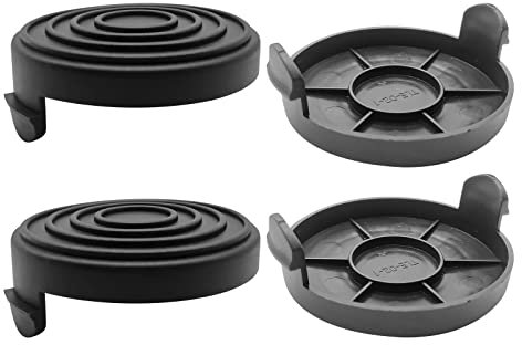 4 Stück Rasentrimmer Spulenabdeckung für Ein-hell Elektro-Rasentrimmer, ABS Ersatzspulenabdeckung für GC-ET 4530, Spulenabdeckung für Rasentrimmer Freischneider