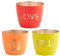 Windlichter Trio Set aus Metall mit ausgestanzten Schriftzügen - Love, Smile, Hibiskus - Geschenk, Tischdeko