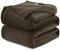 WAVVE Kuscheldecke Flauschig Decke Fleecedecke - Sofadecke 230x270 cm Wohndecke Couchdecke, Braun Decke Sofa Leicht, Groß Decke Riesig Sofaüberwurf Weich