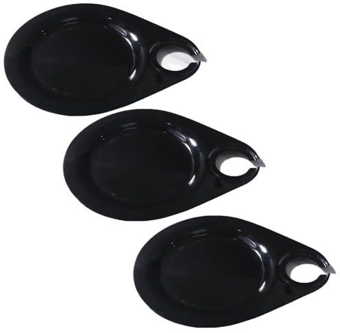 LVYUDS 3 Stück Wine Glass Charcuterie Topper Tabletts Cocktails Vorspeisen Tabletts mit Weinglas Haltern Geeignet für Grillpartys im Freien(Schwarz)