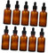 HONMEET 50 Ml Teefarbene Glasflaschen Tropfer Mehrzweckflaschen