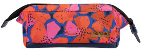 Cabaia Oxford Trousse écologique hydrofuge et ultra résistante Motif floral Avenida de Liberdade, multicolore, Trousse à crayons