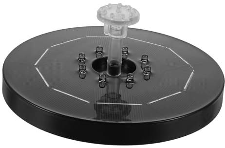 Parliky Solarbrunnen solar brunnenpumpe solarbrunnem solarmodule solar Powered Fountain Pump geführte Springbrunnenpumpe solare Wasserpumpe Solar- Solarpumpe Garten wasserpumpe Abs Black