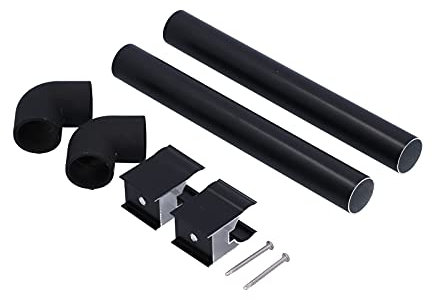 Gouttière D'eau de Pluie pour Serre, 32mm, Kit de Gouttières pour Petites Serres, en Aluminium Noir