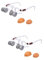 Beaupretty 2 Pièces dispositif de moxibustion oculaire outil de soin des yeux coquille œil eye care massage yeux moxibustion aux yeux de noix montures de lunettes moxa pour les yeux fer forgé