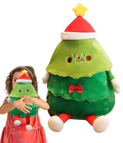 Cuscini di Natale - Decorazione di Natale - Cuscino 'albero di Natale con musica | Albero di Natale Canto Peluche Albero di Natale Cuscini Decorativi