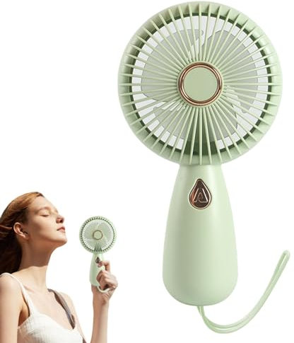 Tanxier Ventilador portátil de mano,Ventilador de mano - Abanico de mano personal | Ventilador portátil con luz colorida, pequeño ventilador de mano, ventilador personal recargable por USB para