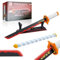 HRS Demon Slayer Schwert Kompatibel mit Ideas Sets, 37 Zoll Rengoku Kyoujurou Katana Cosplay deko Geschenk für Erwachsene Jungen Klemmbausteine mit Halterung und Scheide(790 Teile)
