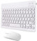YIWEOG Tableta Combo de Teclado y Mouse inalámbricos Diseño ultradelgado Batería Recargable para teléfono Inteligente Tableta Compatible con iPhone iPad Sistema de Soporte informático MASOS iOS