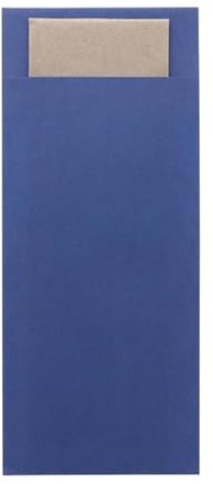 Europochette Classic Sized Marine Cutlery Pouch Kraft 2ply Napkin (Pack 500)