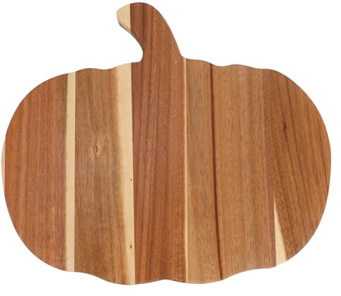 Tagliere in Legno a Forma di Zucca di Halloween, Vassoi da Cucina Gotici con Manico Tagliere Salumi Zucca Piatto da Portata per Feste per il Ringraziamento Autunno Decorazione e Regalo