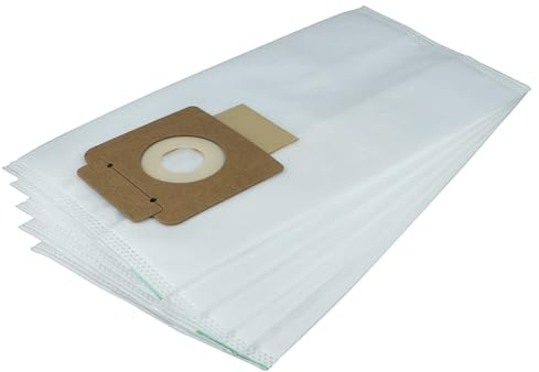 vhbw 5x Staubbeutel kompatibel mit Kärcher T10/1 Professional | T101eco!efficiency, T 10/1 Adv Staubsauger - 33,5cm x 18,5cm Weiß