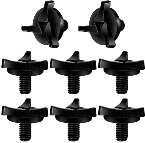 BLPRKOT 8 Piezas Tornillos para Visera de Casco de Moto, Tornillos de Repuesto para Cascos de Motocicleta con Arandelas, Kit de Fijación Universal para Pantalla de Casco y Accesorios de Ciclismo