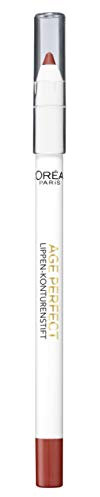 L'Oréal Paris Age Perfect Lippen-Konturenstift in Nr. 299 pearl brick, Lipliner in korallenrot, 3er Pack (3 x 1,2 g)