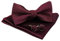 Jomygins Fliege für Herren, verstellbar, aus Seide, Manschettenknöpfe, quadratisches Taschen-Set mit Einstecktuch, inkl. Box Gr. M, bordeaux