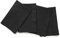Solino Home Baumwolle Leinen Servietten 20x20 Zoll,Schwarz Hohlsaum Dinner Servietten für Herbst, Erntedankfest, Weihnachten, Urlaub, Winter,Maschinenwaschbar Stoffservietten 4er Set,Handgefertigt