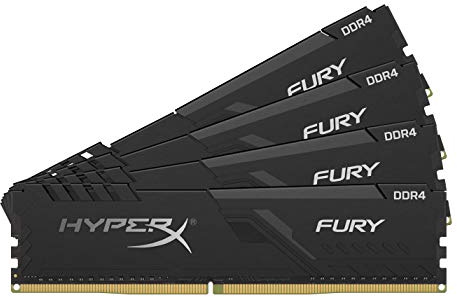 HyperX FURY Black HX436C17FB3K4/32 Arbeitsspeicher 32GB Kit*(4x8GB) 3600MHz DDR4 CL17 DIMM 1Rx8