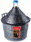 KADAX - Globo de Cristal con Cesta de plástico, tapón de Goma, Abertura Estrecha, Botella de Vino, Botella de Cristal, gallón, Recipiente de fermentación, Cristal y plástico, Gris, 20 L