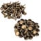 WedDecor Bronze, 50 Sets of 15mm Double Cap Rivets, Tubular Metal Studs for DIY Projects, Leather Crafting, Sewing & Clothing Repair - 15mm x 9mm Bronze Rivets for Crafts & Repairs