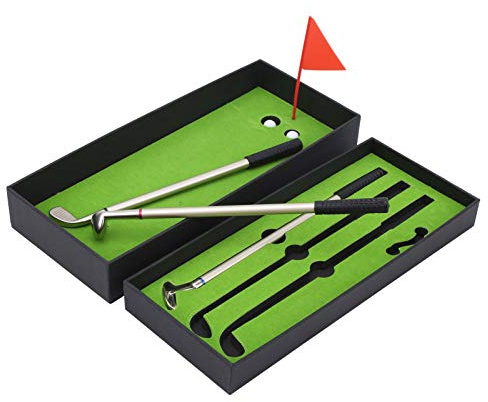 VGEBY Mini Golfschl?ger Set, Kompakt fr Bro und Heim, Minigolf Zubeh?r mit SCHL?ger, B?lle, Flagge fr Familien und Geschenke
