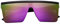 FOURCHEN Quadratische, übergroße Sonnenbrille für Damen und Herren, modisch, flaches Oberteil, großer Rahmen, lila, silber