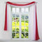 SCHOAL Querbehang Gardine Freihanddeko aus transparentem Voile Deko Gardinen Schals Vorhang Farbverlauf Rot HxB 140x600cm