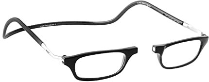 CliC Eyewear - Herren Lesebrille XL - Lesebrille mit Magnet - Polyamid TR90 - Flexible Single Vision (1.5, Schwarz)