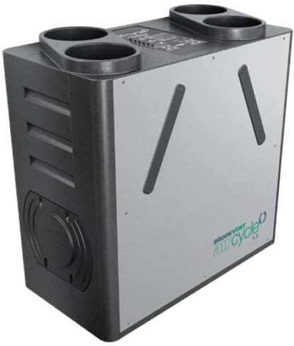 Brookvent Aircycle 1.3 Heat Recovery Ventilation Unit | Wall Mount | Summer Bypass | Digital PCB | Standard