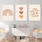 Boho-Kinderzimmer-Wandkunst, Baby-Mädchen-Raumdekoration, Bilder, Boho, Regenbogen-Leinwand, Wandkunst, Dekoration, Kinder, Kleinkind, Poster, You Are My Sunshine, für Kinderzimmer, 30,5 x 40,6 x