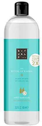 RITUALS Hand Wash Refill from The Ritual of Karma, 600 ml - With Summery Holy Lotus & White Tea - Hydrating, Cooling Properties