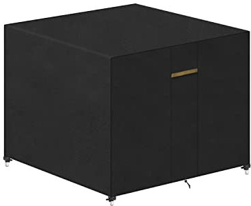 VANSHEIM Outdoor Furniture Covers Waterproof Table Covers for Garden Furniture Small with Water Resistant Windproof Anti-UV Heavy Duty Oxford Fabric Square Garden Cover 60x60x60cm